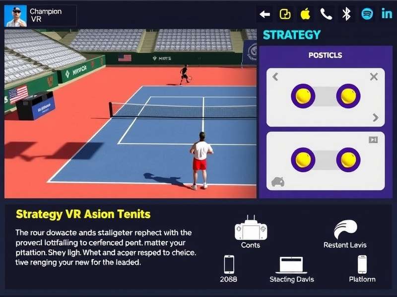 Court Champion VR strategy guide showing court positions